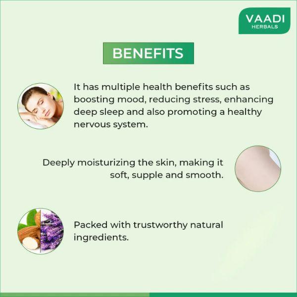 Vaadi Herbals Aromatherapy Body Oil-Lavender & Almond Oil 110 ml - Essential Oils