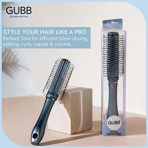GUBB Round Hair Brush - Styler Range 140 gm - Hair Brushes