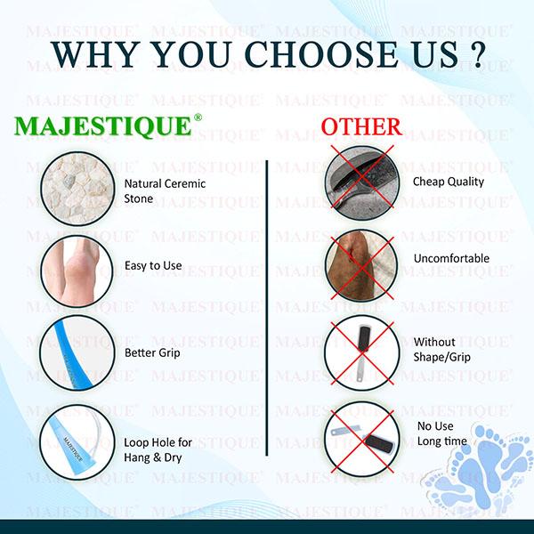 Majestique Foot File Dual Sided 1's - Manicure & Pedicure Kits