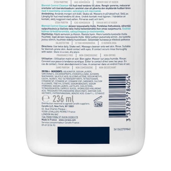 CeraVe Blemish Control Cleanser 236 ml - Face Scrubs