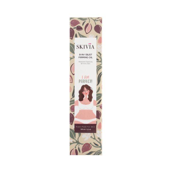 Skivia 8-in-1 Bust Firming Oil - Helps Tone & Firm Skin Packed with Antioxidants 100 ml - Stretch Mark Cream
