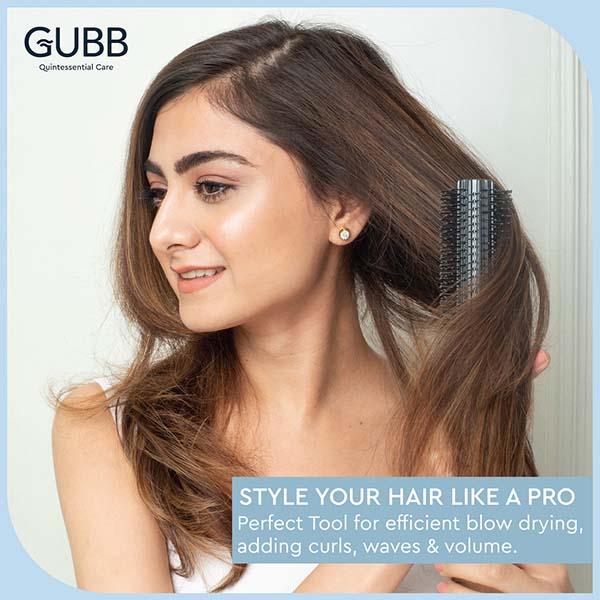 GUBB Round Hair Brush With Pin - Elite Range 140 gm - Hair Brushes