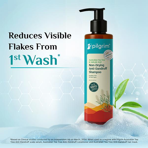 Pilgrim Australian Tea Tree Non-Drying Anti-Dandruff Shampoo 200 ml - Shampoos
