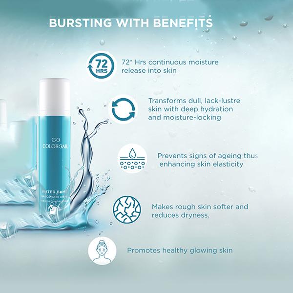 Colorbar Water Bomb Magic Water Creme Hydrating Glow Moisturiser 30ml - Day Cream