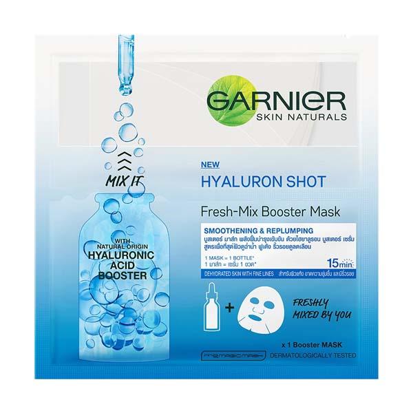 Netmeds | Garnier Skin Naturals, Fresh Mix, Face Serum Sheet Mask (Blue) 28 gm