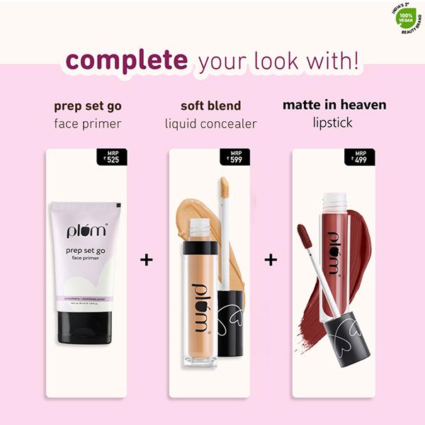 Plum Cheek-A-Boo Matte Blush Highly Pigmented Matte Finish 121 - Peach Out 4.5 gm - Blushes