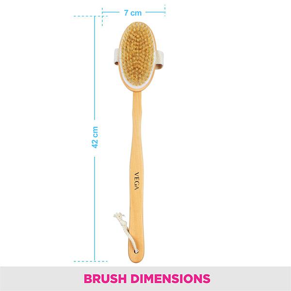 Netmeds | Vega Natural Bristle Bath Brush  (NBA - 1/3) 1's