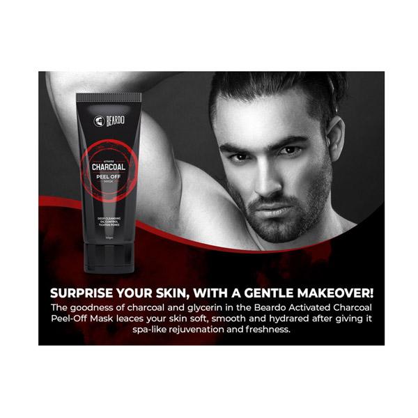 Beardo Peel off Face Mask -Activated Charcoal 100 gm - Masks & Peels