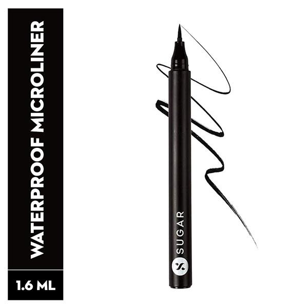 Netmeds | SUGAR Cosmetics Wingman Waterproof Microliner - 01 I'll Be Black 1.6 ml
