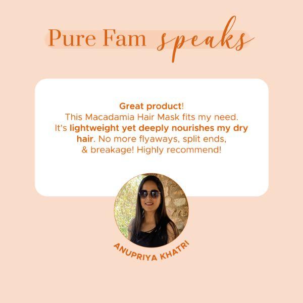 PureSense Macadamia Deep Nourishing Hair Mask for Dry and Chemically Treated Hair 140 gm - Hair Masks & Packs