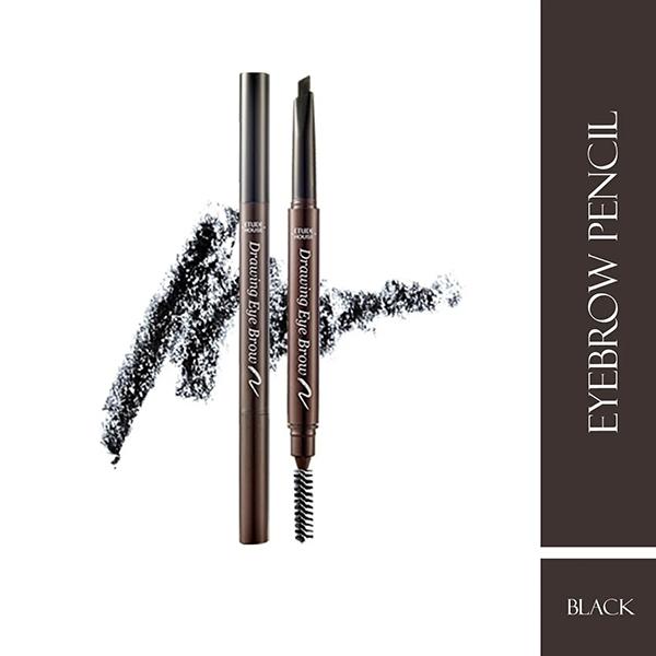 GWP ETUDE HOUSE Drawing E015 AD 6 Eyebrow Pencil - Black 0.25gm - Eyebrow Pencils & Enhancers