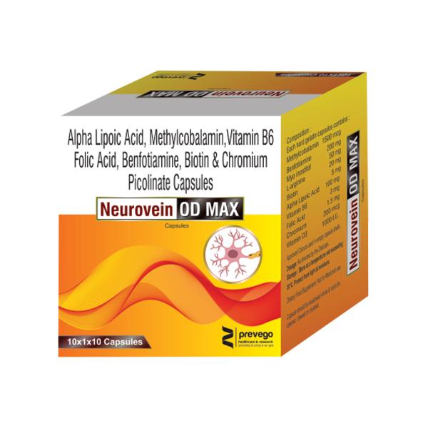 NEUROVEIN OD MAX Capsule 10's - Supplements-Vam