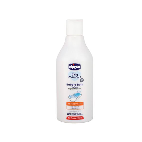 Netmeds | Chicco Baby Moments Bubble Bath With Peach Extracts 300 ml