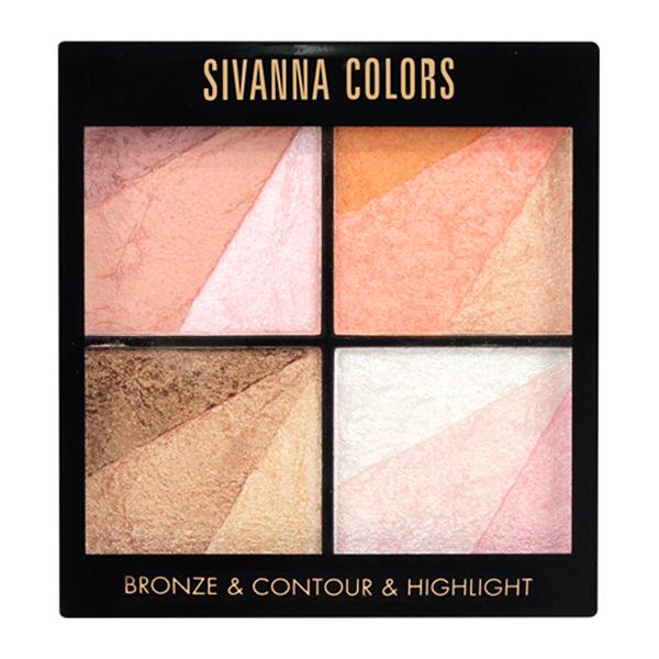 Sivanna Colors Bronze Contour & Highlighter Set - HF362 03 20 gm - Highlighters & Illuminators