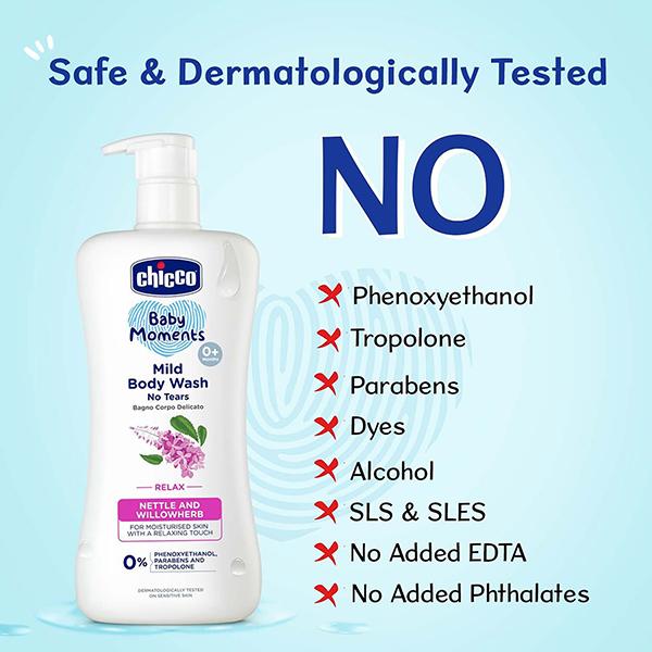 Chicco Baby Moments Mild Bodywash Relax 200 ml - Baby Body Wash