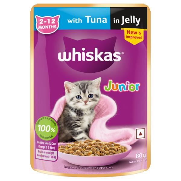 Whiskas Kitten Tuna in Jelly 80 g - Petfood