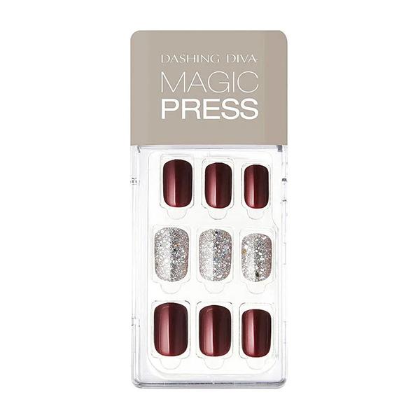 Dashing Diva Magic Press Nail - Wine and Sparkle 1's