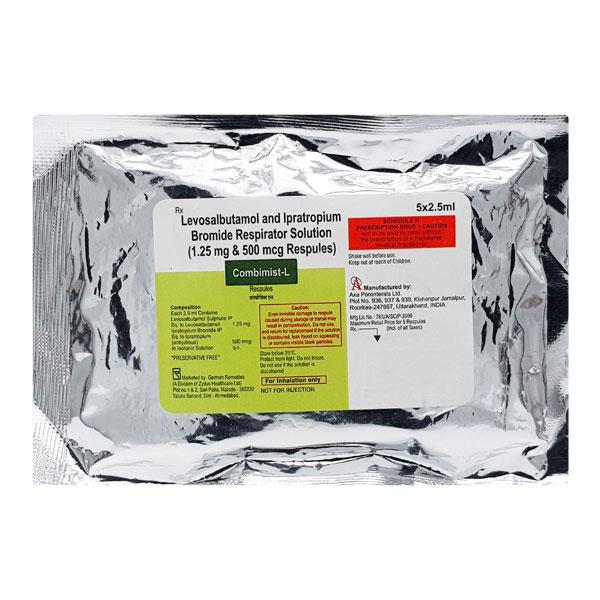 Combimist L Respule 5X2.5ml - Asthma/COPD-Ast