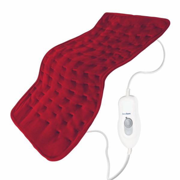 Netmeds | AccuSure Fabric Heating Pad - Maroon (Regular) 1's