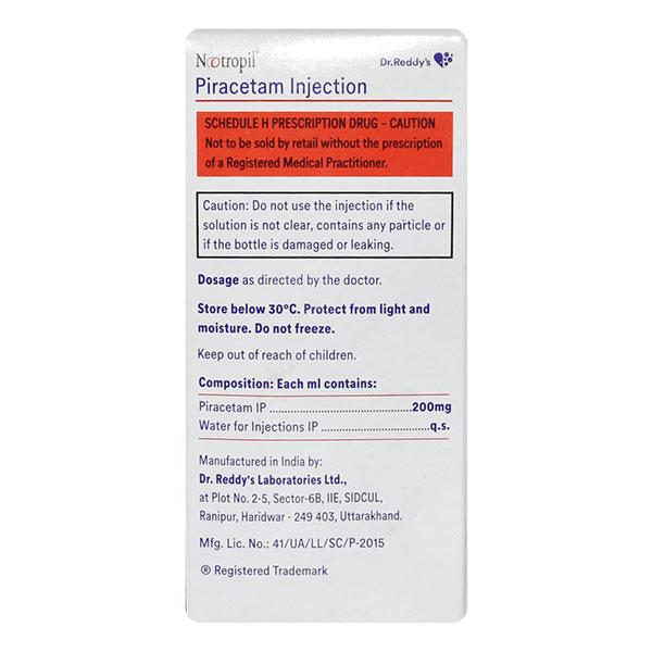 Nootropil 200mg Injection 60ml - Nootropics And Neurotrophics