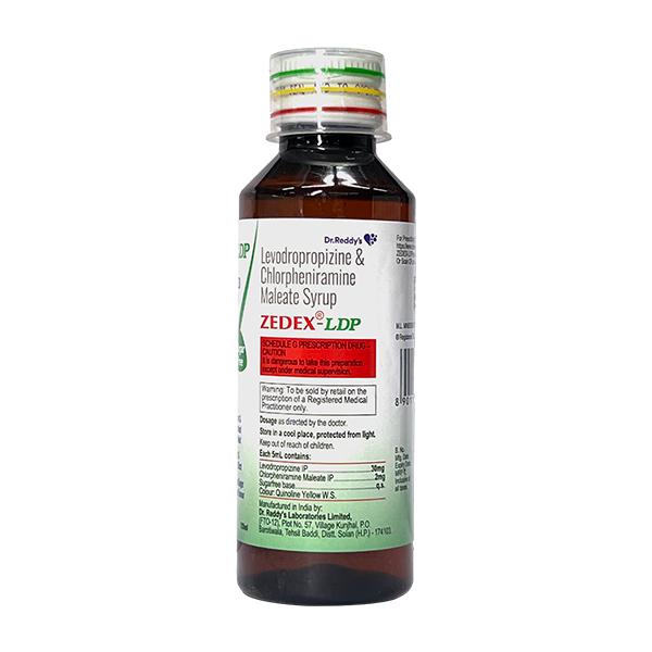 ZEDEX LDP SUGAR FREE Syrup 120ml - Cough And Cold-Cou