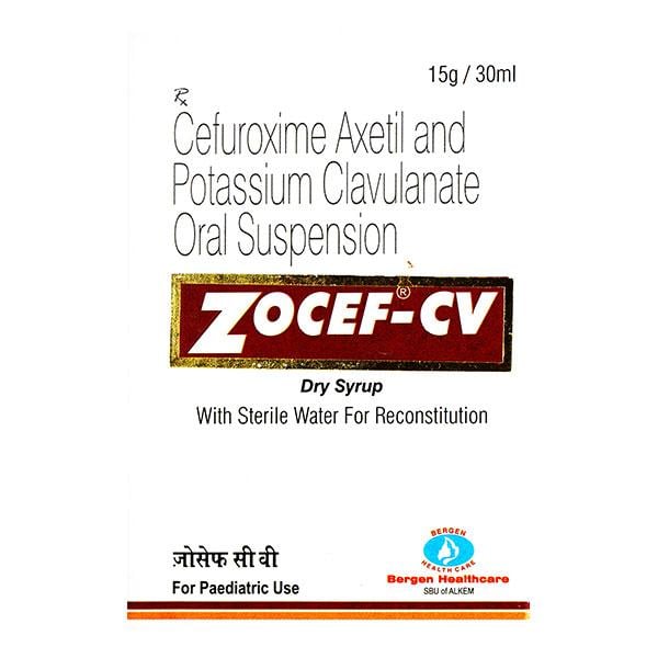Zocef CV Syrup 30ml - Bacterial Infections-Cep