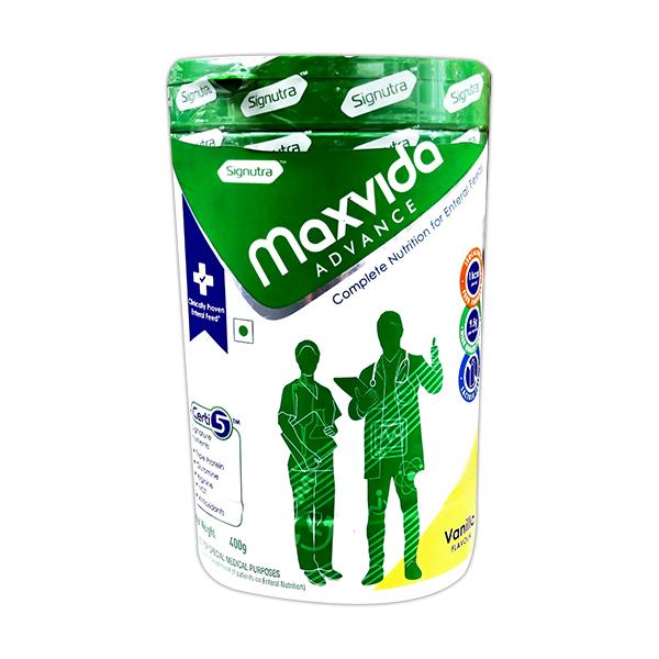 Maxvida Advance Complete Nutrition Powder - Vanilla Flavour 400 g - Daily Health Drinks