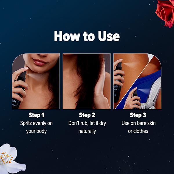 Aqualogica Refresh+ Perfume Body Mist - Mid Night Bloom 150 ml - Body Mist/Spray