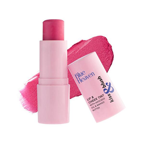 Blue Heaven Kiss & Blush Lip And Cheek Tint, Flashy Pink 8.5gm - Blushes
