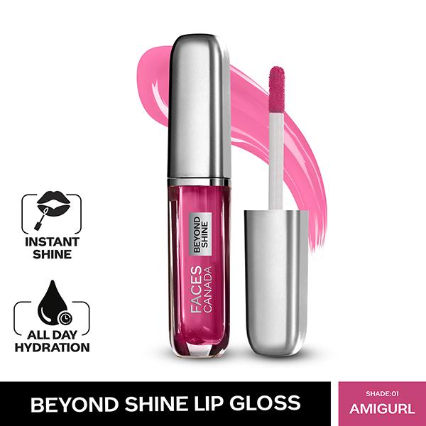 Faces Canada Beyond Shine Lip Gloss with Macadamia Oil AmiGurl 01 3ml - Lip Glosses