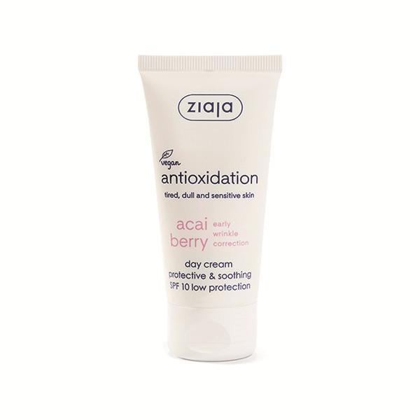 Ziaja Acai Berry Day Cream With Hyaluronic Acid SPF 10 50 ml