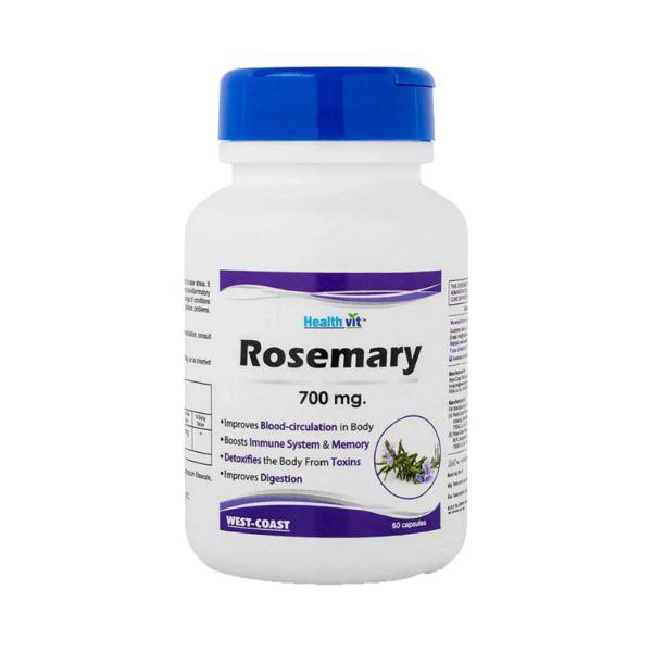 Healthvit Rosemary 700 mg- Capsules 60's - Herbal Dietary Supplement