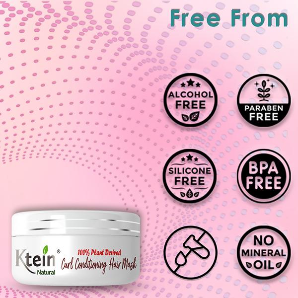 Ktein Natural 100% Plant Derived Curl Conditioning Hair Mask 200 gm - Hair Masks & Packs