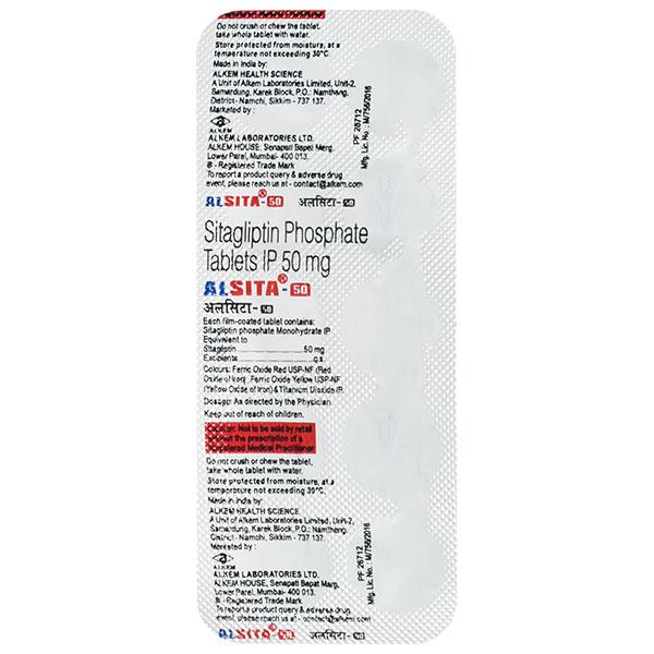 ALSITA 50 Tablet 10's - Diabetes-Ant