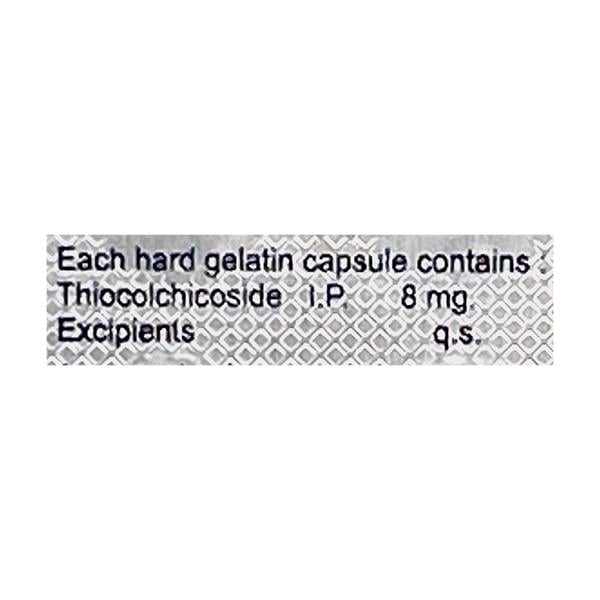 Myalside 8mg Capsule 10'S - Muscle Cramps/Spasticity-Mus