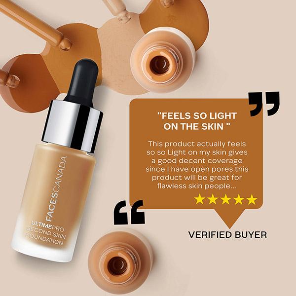 Faces Canada Ultime Pro Second Skin Foundation - Natural 02, 15ml - Concealer