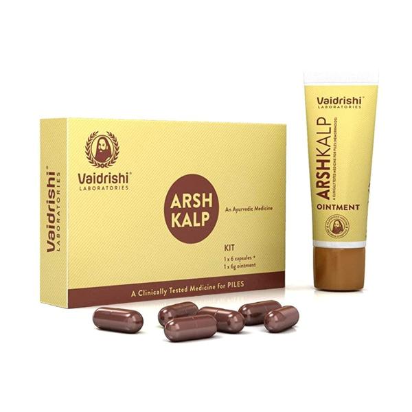Netmeds | Vaidrishi Arsh Kalp (Capsule 6's + Ointment 6 gm)