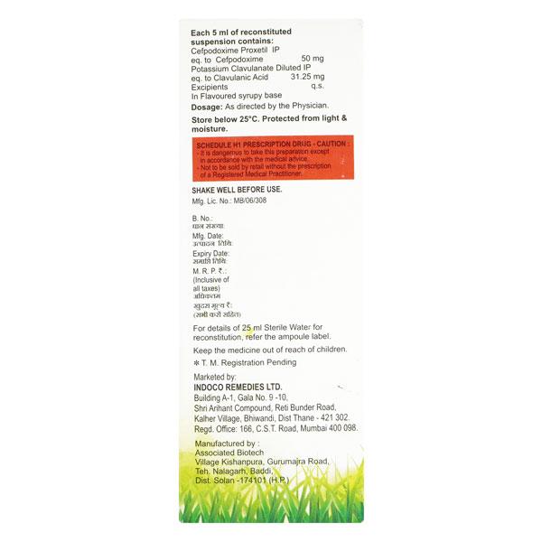 Bactogard CV 50mg Dry Syrup 30ml - Bacterial Infections-Cep