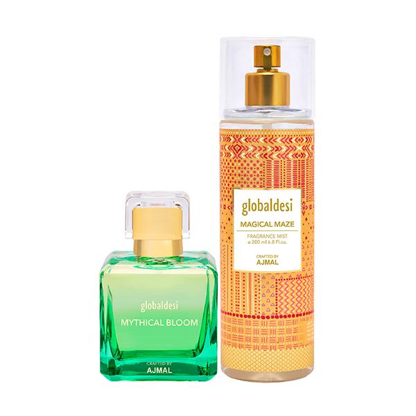 Global Desi MythiB EDP & MagicM Mist Pack of 2 300 ml - Body Mist/Spray