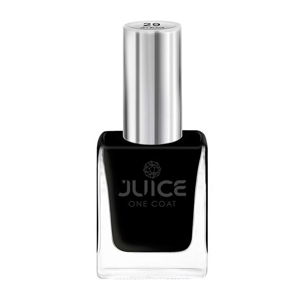 JUICE One Coat Long Lasting Quick Dry Chip Resistent Nail Polish JET BLACK 29 11 ml - Nail Polish