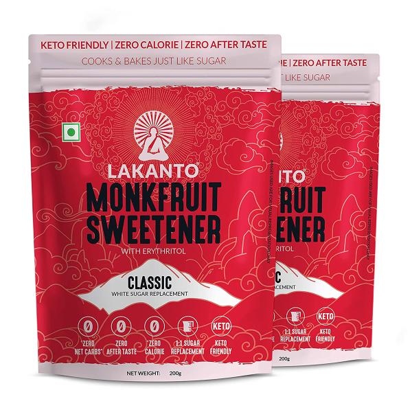 Netmeds | Lakanto Monkfruit Sweetener - Classic (Pack Of 2 x 200 g) 1's