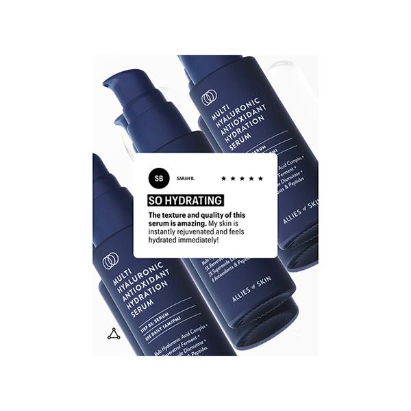 Allies Of Skin Multi Hyaluronic Antioxidant Hydration Serum 30 ml - Toners
