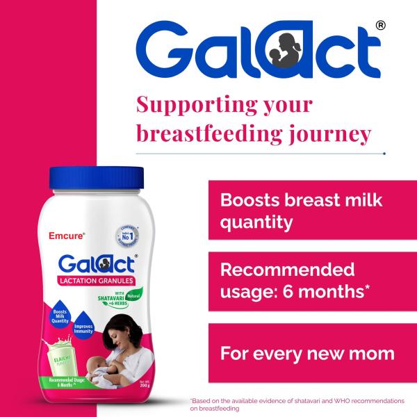Galact Lactation Granules - Kesar Flavor 200 g - Nutritional Supplements