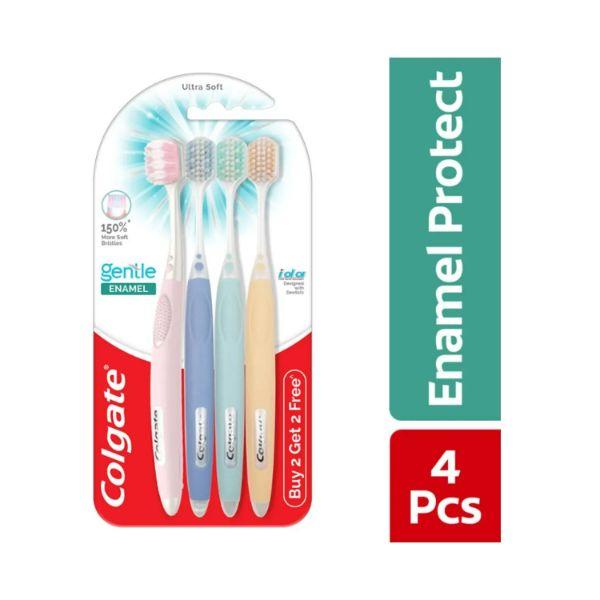 Netmeds | Colgate-Palmolive Gentle Enamel (Ultra Soft) Toothbrush (Buy 2 Get 2 Free)