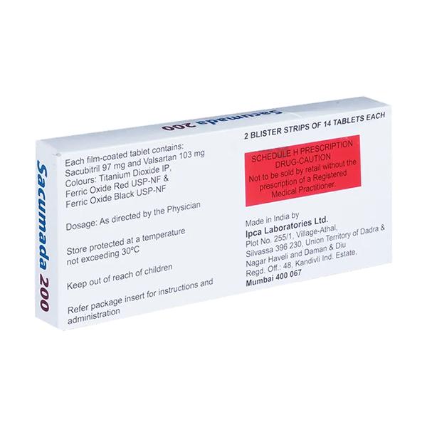 SACUMADA 200 Tablet 14's - Heart Failure-Ang