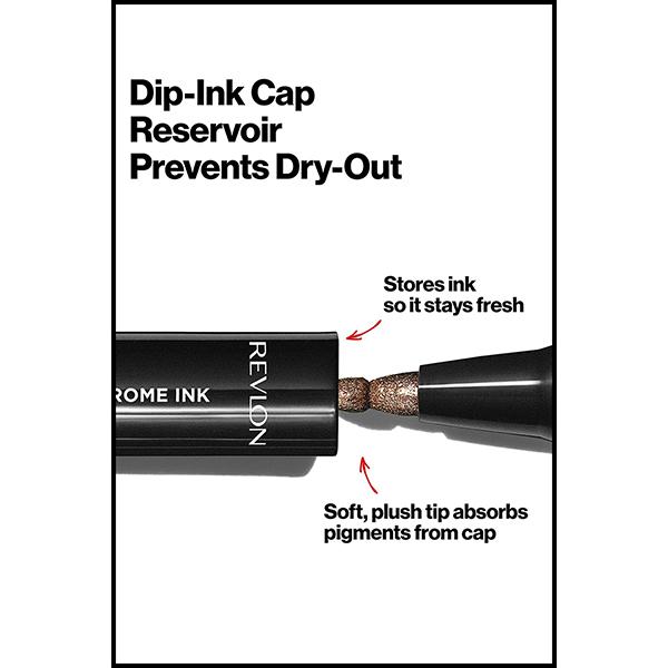 Revlon So Fierce - Chrome Ink Liquid Liner - Gunmetal 0.9 gm - Eyeliners