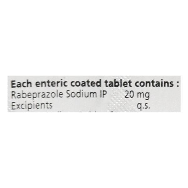 RAB 20mg Tablet 10'S - Ulcer/Reflux/Flatulence-Aaa