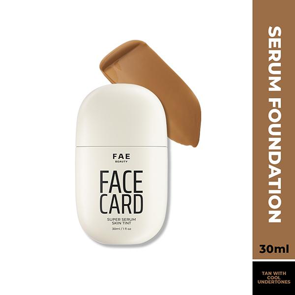 FAE Beauty Face Card Serum Skin Tint- Skin-like Foundation, Shade - 60C - Cool 30 ml - Foundation