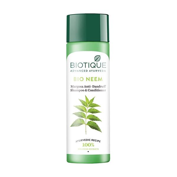 Netmeds | Biotique Fresh Neem Anti Dandruff Shampoo & Conditioner 120ml