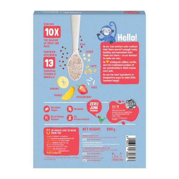 Slurrp Farm Cereal - Multigrain Millets & Mixed Fruit (Refill Pack) 300 g - Baby And Infant Supplements